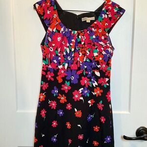 Cleo sleeveless Floral on Black dress size 2